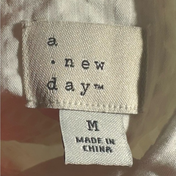 a new day White Tie Strap Lined Dress, Size M - Picture 4 of 9